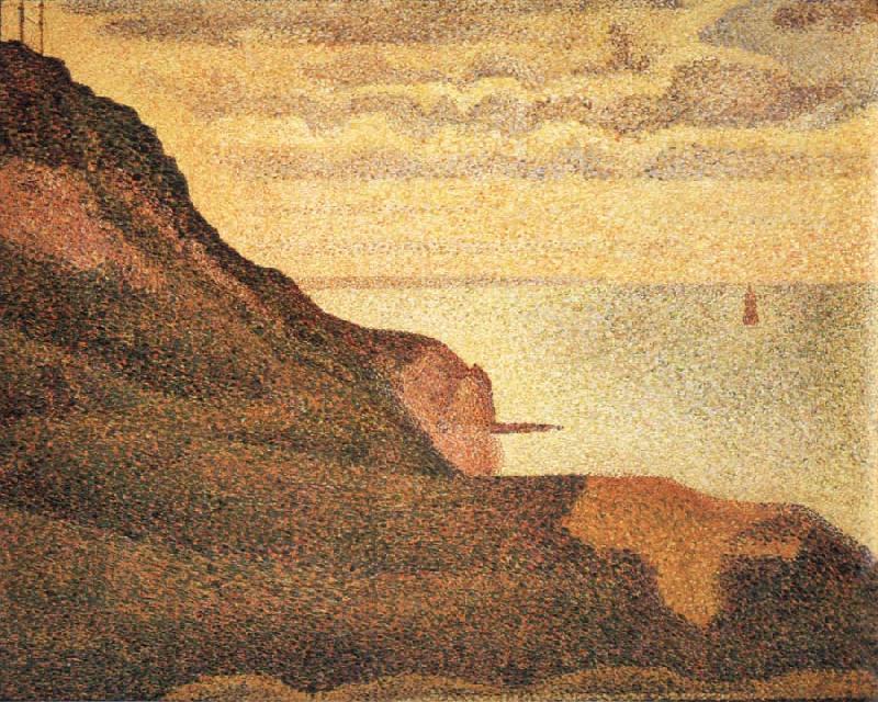 Georges Seurat Port-en-Bessin,Les Grues et la Percee France oil painting art